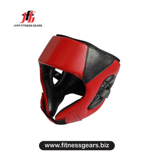 Just Fitness Gears Red PU Boxing <b>Head</b> Guard Breathable for Adults Martial Arts <b>Training</b> - Product Image 4