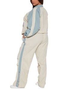 Survêtements de jogging en nylon de haute qualité avec logo personnalisé, fermeture éclair, haute couture, pour hommes, en polyester, coupe-vent, streetwear. - Product Image 2
