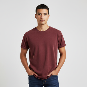 T-shirt de luxe 100% coton, grandes tailles, pour hommes, personnalisable avec broderie, surdimensionné, épais, unisexe, en jersey - Product Image 3