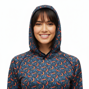 Chaqueta con Capucha para Mujer, Unisex, con Estampado Blue Chili, Transpirable, Talla Grande, de Secado Rápido, UPF 50, Ropa Deportiva para Exteriores, Sudadera con Capucha Sublimada para Pesca - Product Image 4