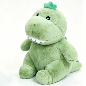 Personaliza el adorable peluche de dinosaurio verde, suave peluche de dinosaurio T-Rex, peluche de dinosaurio gordo. - Product Image 1