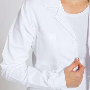 Bata de Laboratorio Médica de Alta Calidad, Blanca, Larga, para Hospital, de Algodón y Poliéster, Antiestática, para Cuarto Limpio - Product Image 6