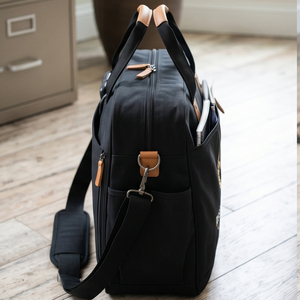 Sac fourre-tout en cuir véritable Regal Three Llc, couleur unie, grande capacité, sacs fourre-tout de bureau pour le travail, les trajets domicile-travail, sacs de transport - Product Image 5