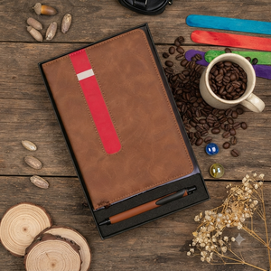Aurelux RE010 – Coffret Cadeau Agenda A5 Premium en Cuir PU Marron avec Boucle pour Stylo, Impression UV, Marquage à Chaud, Logo Personnalisé, Planificateur Exécutif - Product Image 6