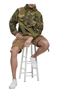Veste coupe-vent imperméable pour hommes grandes tailles, impression par sublimation personnalisée sur toute la surface, vestes pour hommes en gros - Product Image 3
