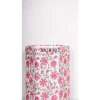Magnifique poubelle à couvercle roulant ouvert, faite à la main en Inde, moderne, élégante, écologique, en carton imprimé, motif géométrique personnalisé