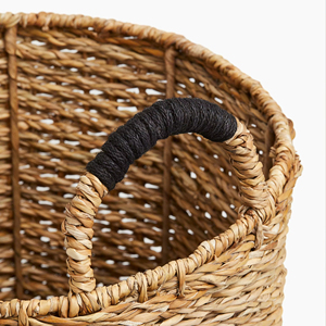 <b>Large</b> round seagrass <b>basket</b> with handle Handmade <b>Storage</b> <b>Basket</b> Wholesale eco-friendly Made in Vietnam - Product Image 2
