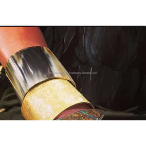 Pile de bracelets en corne NoirEdge | Bracelets en corne naturelle noire mate dans des largeurs assorties | Look tribal moderne - Product Image 4