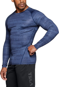 OEM Service <b>Compression</b> <b>Shirt</b> Rash Guard Flatlock Seam Anti Chafe Performance Wear <b>for</b> Professional Athletes - Product Image 3