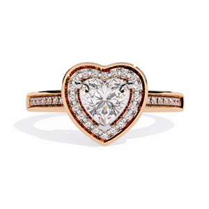 แหวนเพชรทรงหัวใจแบบ Eternity น้ำหนัก 1.25 กะรัต E / VVS2 ได้รับการรับรองจาก IGI เพชรเพาะเลี้ยงในห้องปฏิบัติการ พร้อมทองคำแท้ 14K สำหรับงานแต่งงานและหมั้น - Product Image 6