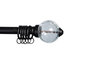 Barras de Cortina de Hierro con Remate de Bola Clásico de Lujo, Extensibles, Longitud Personalizable, Diseño Tradicional Duradero - Product Image 2