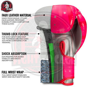 Guantes de Boxeo de Artes Marciales para Niños de 16 oz, Resistentes, Personalizados, Fáciles de Usar, de Piel Sintética PU de Excelente Calidad - Product Image 4