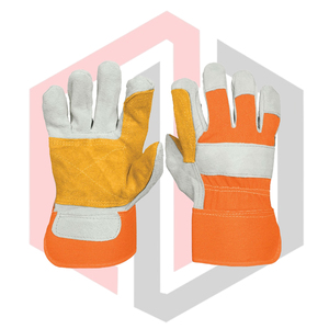 Gants de travail en cuir renforcé, antistatiques, sans silicone, flexibles, respirants, durables, confortables, anti-coupure, pour la lutte contre les incendies - Product Image 1