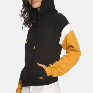 Sweat-shirt décontracté en molleton tricoté en coton à manches longues pour femme, coupe ample, anti-rides, couleur unie, idéal pour l'hiver - Product Image 2