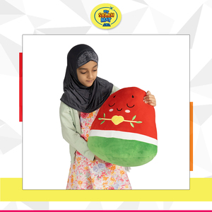 World's Best Supplier Selling UK-Designed 40cm Watermelon Fruit Shape <b>Kids</b> Plushie <b>Pillow</b> Islamic Toys Perfect for Eid Gift - Product Image 2