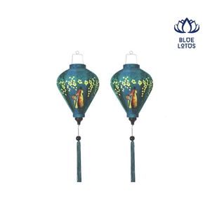 Lanternes rondes d'extérieur en bambou et plastique BLUE LOTOS NOUVELLE ARRIVÉE Décorations du Nouvel An chinois pour adultes avec fonction lumineuse - Product Image 1