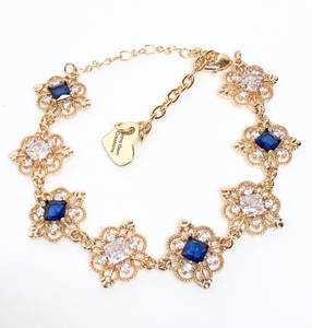 Pendentif breloque en cristal de saphir style Fairycore, plaqué or, pierre naturelle, bijoux de fiançailles vintage pour elle - Product Image 5