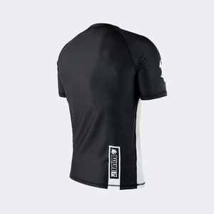 Custom Eco-Friendly Spandex/Nylon 180g <b>Men's</b> <b>Compression</b> Rash Guard Sun Protection Short Sleeve Rash <b>Vests</b> Best Rash Guards - Product Image 4