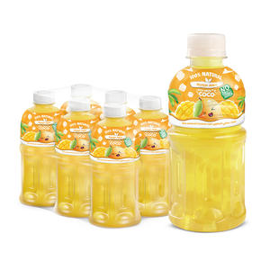 Top Tendance SunSmile 320ml Bouteille Pet Jus de Mangue avec Nata de Coco Grossiste Marque Privée Échantillon Gratuit OEMODM ISO Usine GMP - Product Image 1