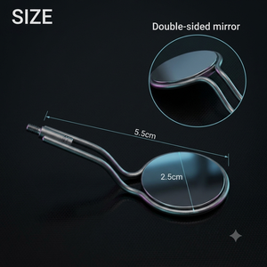Miroir buccal dentaire double face noir, instrument chirurgical manuel de classe I - Product Image 6