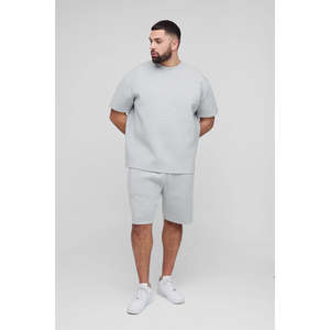 Conjunto de chándal deportivo informal para hombre con logotipo personalizado, conjunto de 2 piezas de camiseta y pantalones cortos, conjunto de chándal deportivo para hombre. - Product Image 6