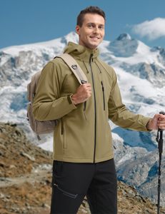 Modern Softshell <b>Jacket</b> Men's Outdoor Waterproof Wind Resistant <b>Fleece</b> <b>Lined</b> <b>Jacket</b> Casual Workwear Travel Hunting Coat Custom - Product Image 6