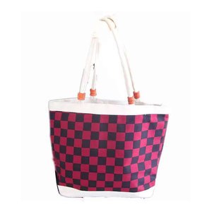 Luxury Women Handbag Eco Friendly Handloom Fabric Clutch Geometric Pattern Durable Reusable Beach Shopping Shoulder <b>Bag</b> - Product Image 1