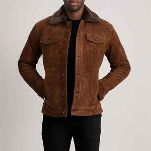 Chaqueta de Cuero Nueva de Otoño e Invierno, Chaqueta de Cuero Delgada, Moda al por Mayor, Chaqueta de Motociclista de Cuero Genuino - Product Image 5