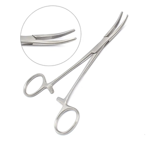 Pinces Kelly Artery Premium 14cm 16cm Droites et Courbes en Acier Inoxydable, Instruments Hémostatiques Chirurgicaux pour Salle d'Opération CE ISO - Product Image 1