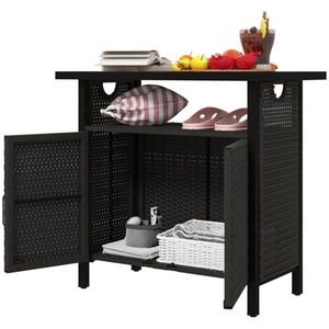 Armadio in Rattan Elegante e Resistente, Armadietti per un'Efficiente Organizzazione di Casa o Ufficio - Product Image 3