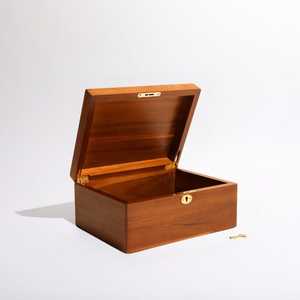 Personalized Acacia Wood Memory <b>Box</b> with Lock: Custom Engraved Wedding <b>Keepsake</b> Chest, Baby <b>Keepsake</b> - Product Image 1