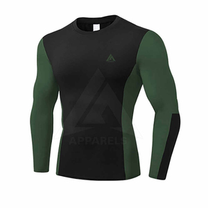 Men's Long Sleeve Compression Shirt <b>Mock</b> <b>Neck</b> Performance Base Layer Gym Training <b>Top</b> Athletic Rash Guard 2026 - Product Image 2