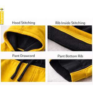 Vêtements de créateur personnalisables en gros OEM, sweats à capuche unisexes Samavia, manches régulières, noir, coupe régulière, tricoté, décontracté, lettrage, RTS - Product Image 2