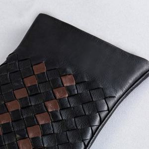 ถุงมือหนังแพะแท้แบบคลาสสิกสำหรับผู้หญิงถุงมือแต่งขับรถสีตัดกันทำด้วยมือสำหรับฤดูหนาวสำหรับใช้งานกลางแจ้งทุกวัน - Product Image 2