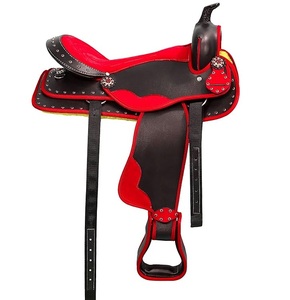 Black Leather England Dressage Saddle for Horse Riding Horse Saddles Trail Riding Leather Horse Dressage Saddles Wholesale - Product Image 2