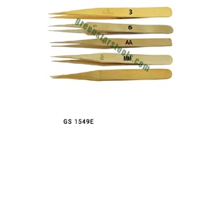Ensemble de pinces en laiton, 5 pièces, anti-magnétiques, sans étincelles, outils de précision pour la fabrication de bijoux, outil manuel pour orfèvre |   Numéro d'article GS-1549E - Product Image 2