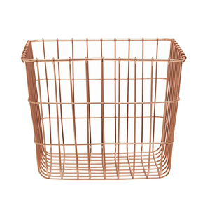 Modern Rose Gold Wire Fruit <b>Basket</b> Metal Storage Organizer Bin Decorative Kitchen Countertop Vegetable <b>Bread</b> <b>Basket</b> Fruit <b>Basket</b> - Product Image 1