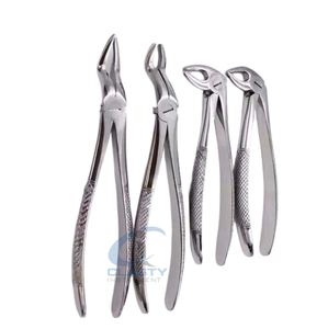 Pinzas de Extracción Dental de Acero Inoxidable con Empuñadura Manual Moleteada Plateada Clase I, Punta Personalizada, Equipos Dentales - Product Image 3