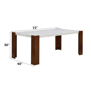 Hettie 7-Piece <b>Dining</b> Room Set with Engineered Stone <b>Top</b> <b>Dining</b> <b>Table</b> - Product Image 2