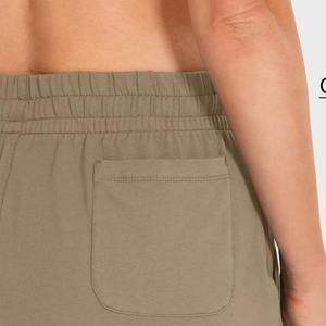 Pantalon de survêtement femme taille mi-haute, devant plat, tendance, en molleton écologique respirant à séchage rapide, pour usage décontracté en extérieur, tailles personnalisées - Product Image 6