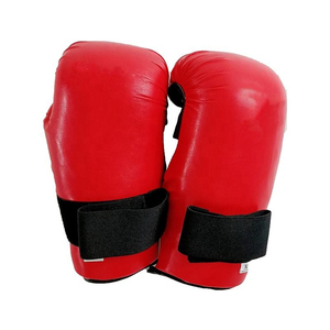 White Boxing <b>Gloves</b> Martial Arts Training Mitts Punching <b>Gloves</b> with Hook and Loop Wrist Strap - Product Image 4