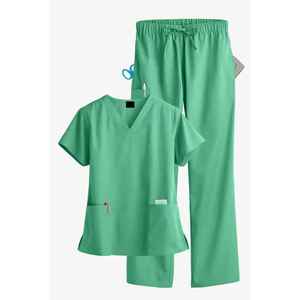 Prix Abordable, Faible MOQ, Haute Qualité, Ensembles de Blouses d'Infirmière en Toile Douce et Respirante, Uniformes d'Hôpital Personnalisables pour Commandes en Gros - Product Image 1