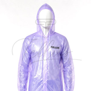 Traje Impermeable y Cortavientos para Hombre, 2 Piezas, Chaqueta y Pantalones de PVC/Poliéster Resistentes para Trabajo al Aire Libre - Product Image 5