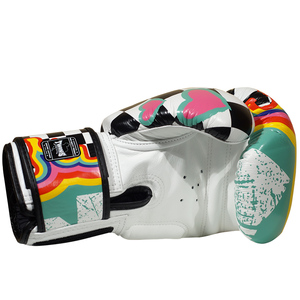 Guantes de Boxeo Profesionales Personalizados, Ligeros, Transpirables, con Protección UV, Hechos con Cuero 100% Original, OEM, con Gancho Impreso Personalizado - Product Image 4