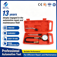 Kit de manomètre de pression pour cylindre comprimé HTL pour voitures, motos, testeur de pression du moteur à essence