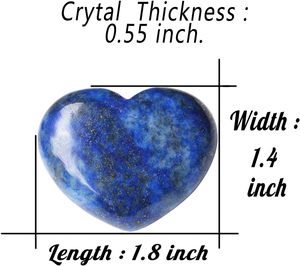 Piedra de Palma de Lapislázuli Natural con Imagen de Corazón, 1.8x1.4 Pulgadas, Gema Tallada, Arte Popular, Regalo de Meditación, Decoración del Hogar, Venta al por Mayor - Product Image 2