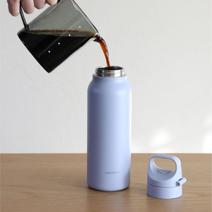 ขวดน้ำสแตนเลสขนาด 600 มล. เป็นมิตรกับสิ่งแวดล้อม เก็บความร้อน-เย็น ฝาเปิดแบบสัมผัสเดียว ใช้ซ้ำได้ เหมาะสำหรับเล่นกีฬา ปราศจากสาร BPA พร้อมหูหิ้ว - Product Image 6
