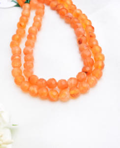 Cuentas facetadas de cornalina natural de África de 6 mm, naturales para la elaboración de joyería fina, cuentas de piedras preciosas - Product Image 4