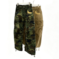 Pantalon cargo ample personnalisé à double poche superposée, pantalon camouflage pour homme, pantalon camouflage