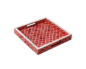 Plateau de service élégant en résine écologique et durable pour les collations, le thé et le café et la décoration de la cuisine. - Product Image 4